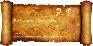 Prikopa Veturia névjegykártya
